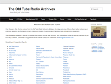 Tablet Screenshot of oldtuberadio.com